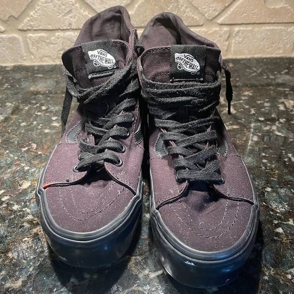 Black High Top Vans size 8 Awaken Desire - Picture 4 of 6